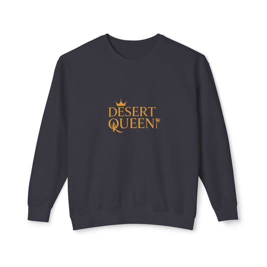 Desert Queen Unisex Lightweight Crewneck Sweatshirt - Relaxed Fit for Warm Weather