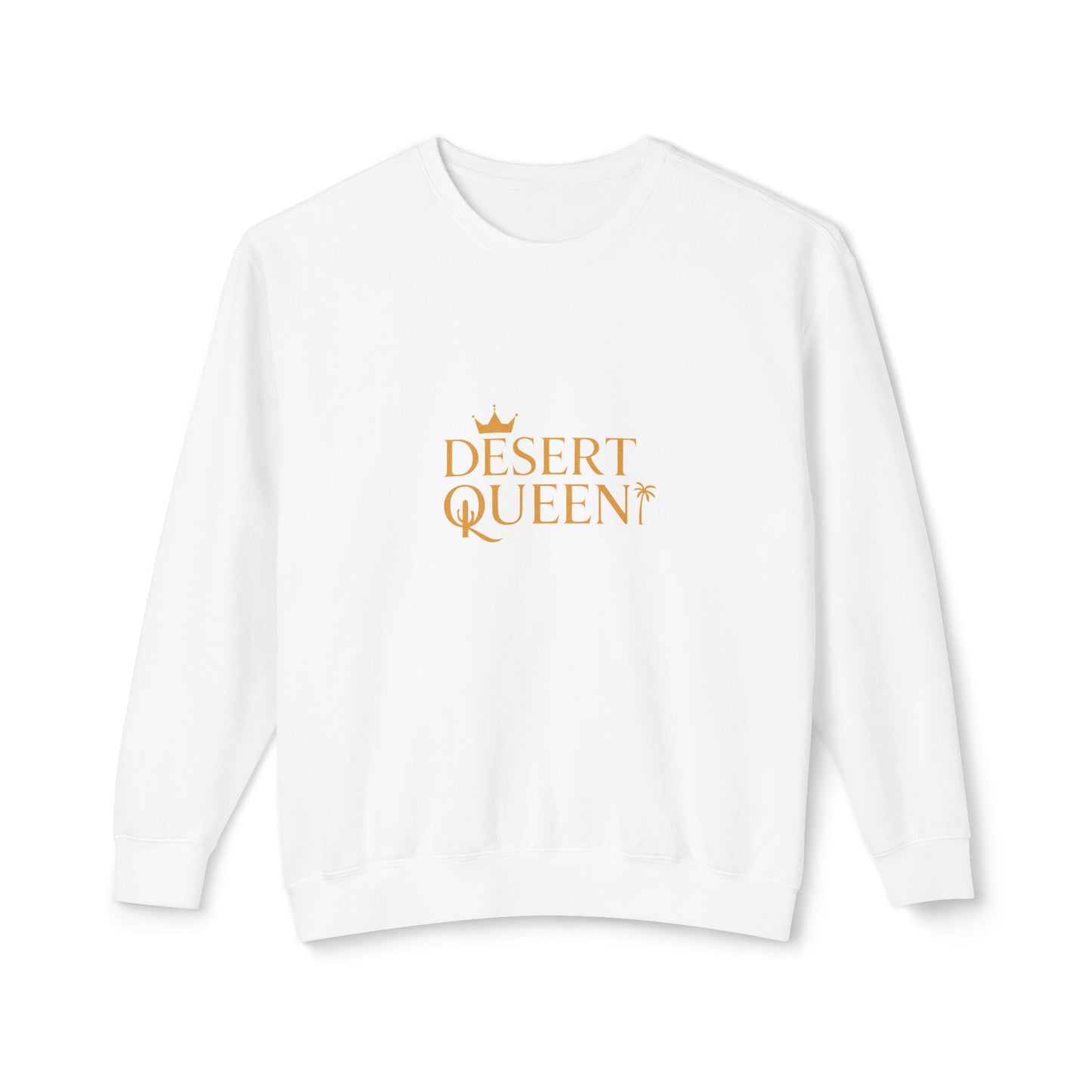 Desert Queen Unisex Lightweight Crewneck Sweatshirt - Relaxed Fit for Warm Weather