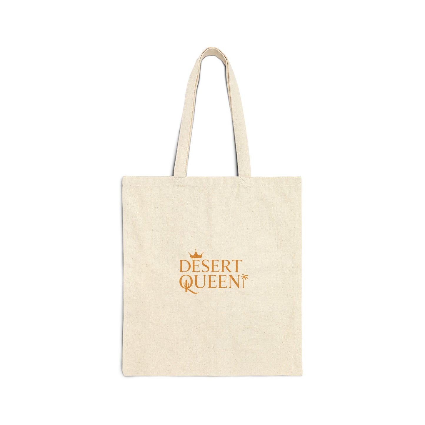 Desert Queen Cotton Canvas Tote Bag - Stylish Eco-Friendly Bag for Beach & Everyday Use