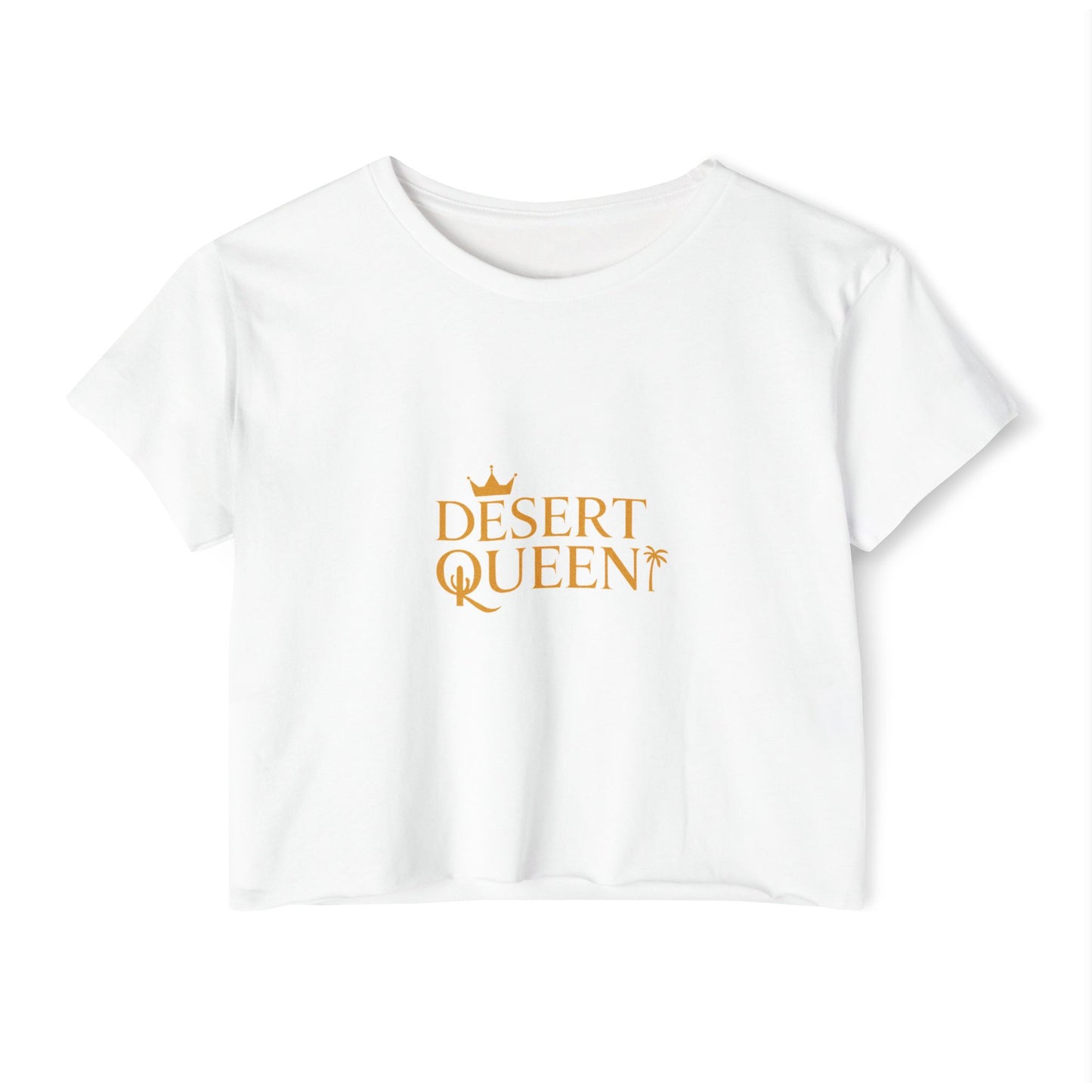 Desert Queen Women's Festival Crop Top - Trendy Summer Tee for Music Festivals and Beach Days